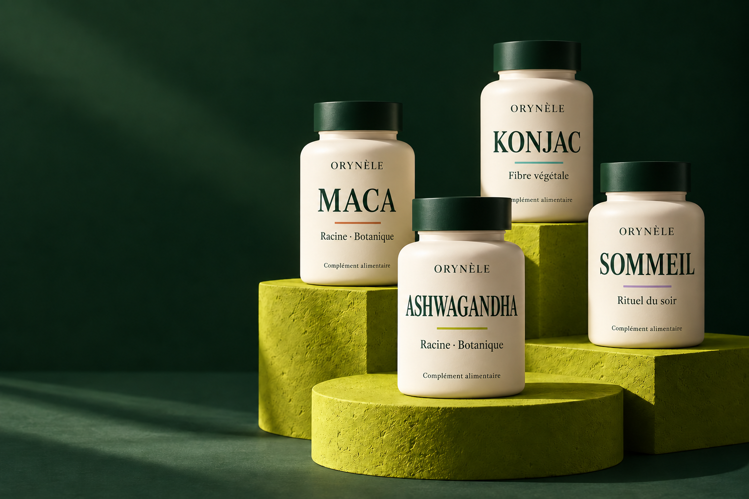 Direction visuelle du projet ORYNÈLE : une collection de produits botaniques